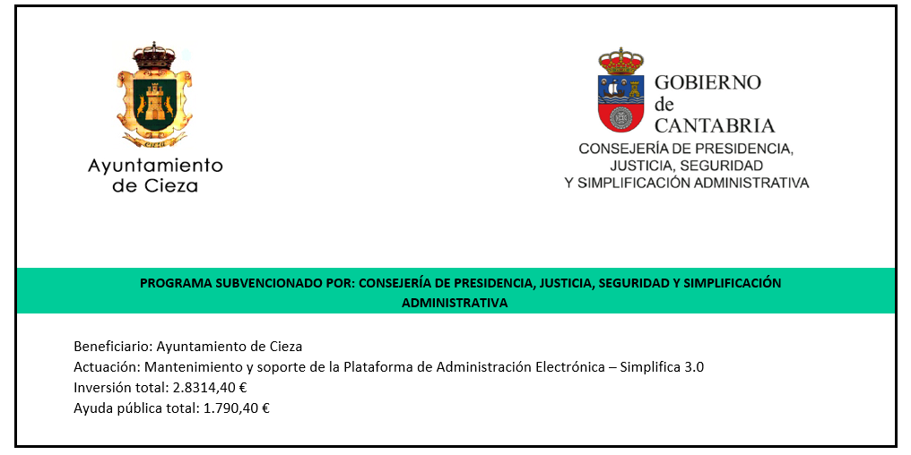Mantenimiento y soporte de la Plataforma de Administracion Electronica - Simplifica 3.0 2026